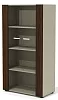 Офисный шкаф средний со стеклянными фасадами