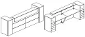 Стойка ресепшен прямая №11